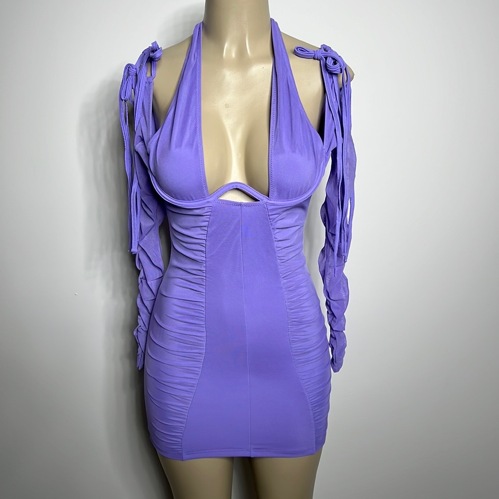 Poster Girl super sexy purple bodycon dress size small